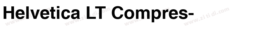 Helvetica LT Compres字体转换